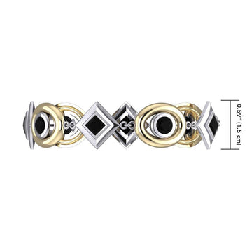 Blaque Oval & Diamonds Bracelet MBL092 - Jewelry